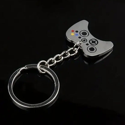 Metal Video Game Controller Gaming Shaped Keyring Premium Keychain Gift UK