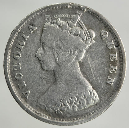 1901 Hong Kong 10 Cents Silver Coin | Fine Collectable Grade