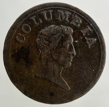 1820 - 1830 British Columbia Farthing Token Coin | Fine Collectable Grade