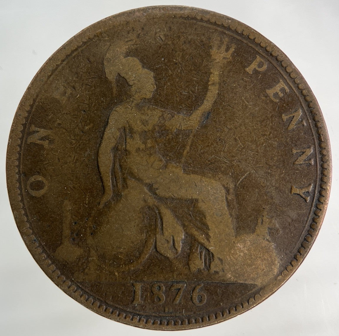 1876 - H Victoria One Penny Coin | Collectable Grade