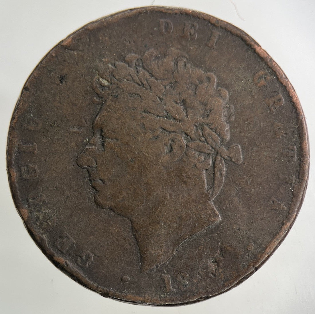 1827 George IV Half - Penny Coin | Collectable Grade