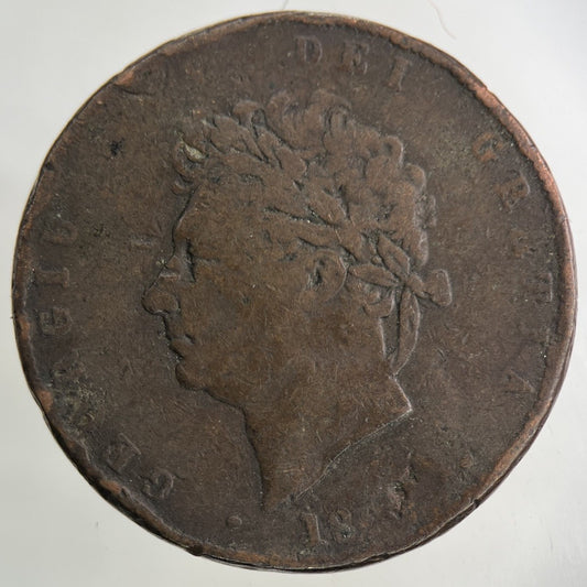 1827 George IV Half - Penny Coin | Collectable Grade
