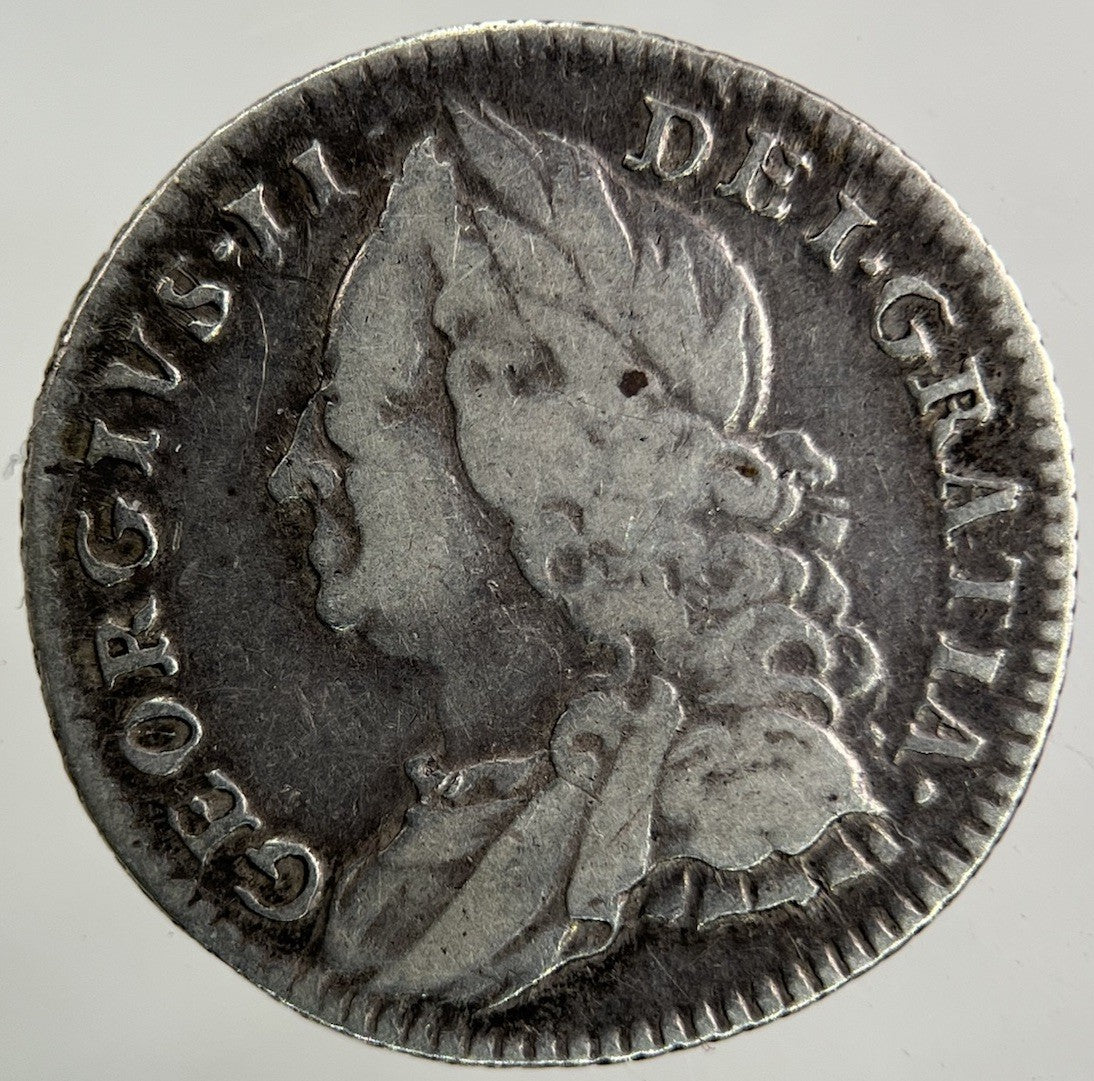 1757 George II 2nd Sixpence Silver Coin | Fine Collectable Grade