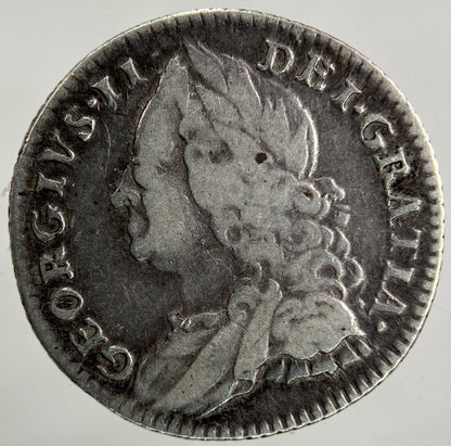 1757 George II 2nd Sixpence Silver Coin | Fine Collectable Grade