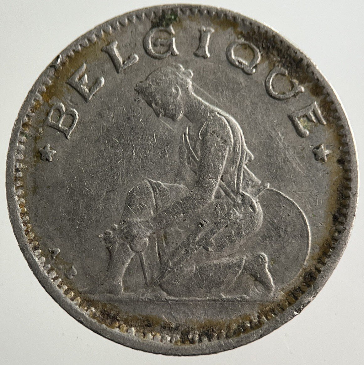 1923 Belgium 50 Centimes Coin | Fine Collectable Grade