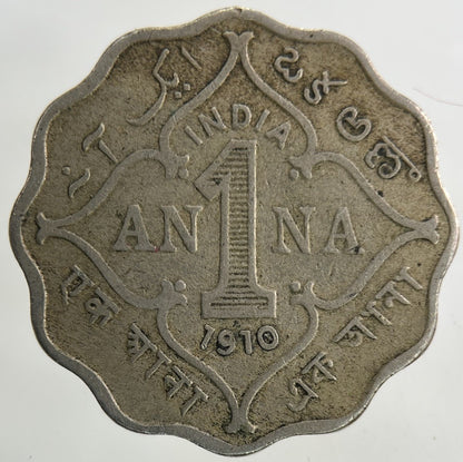 1910 India 1 Anna Coin | Collectable Grade