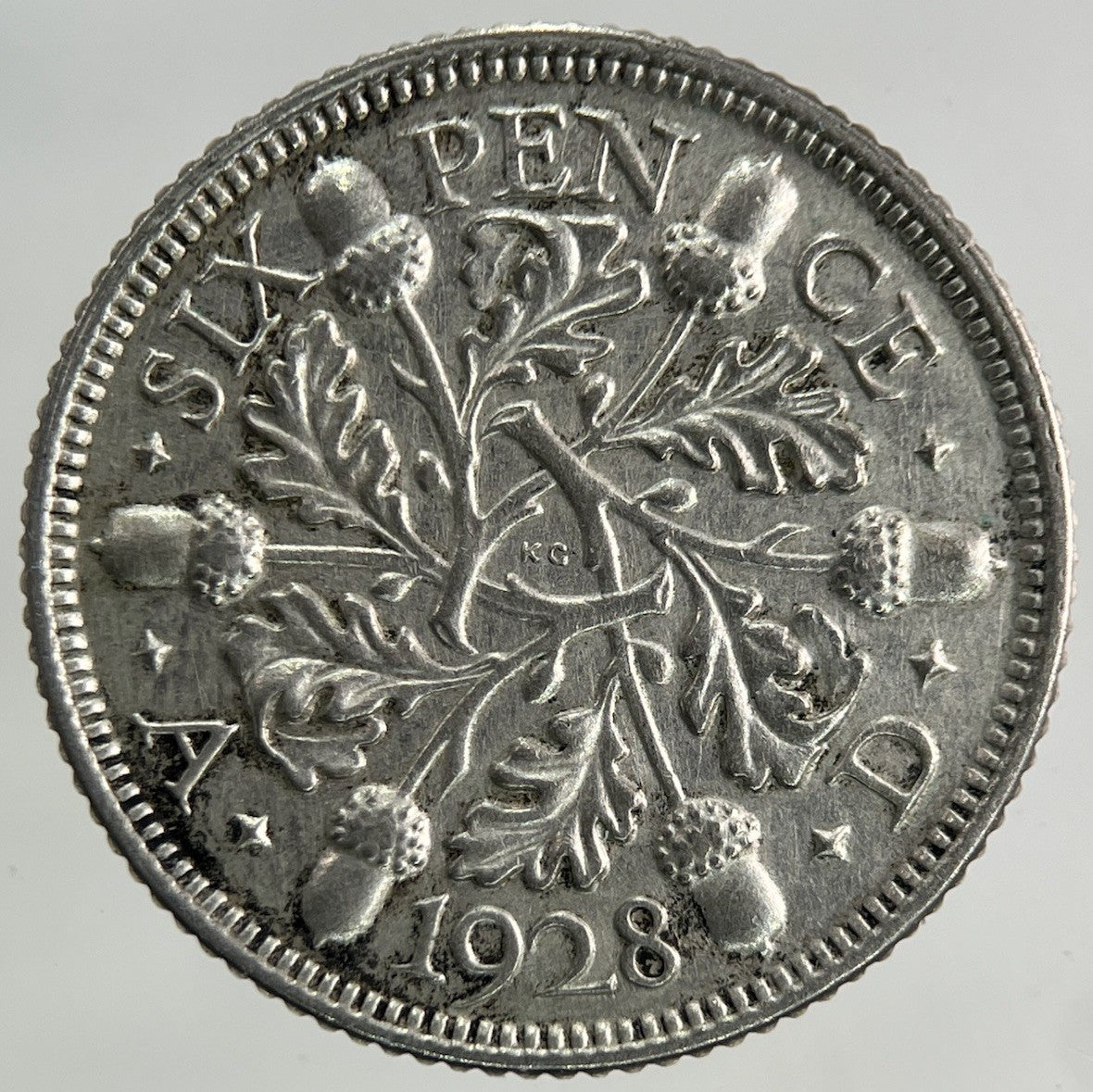 1928 George V Sixpence Silver Coin | Fine Collectable Grade