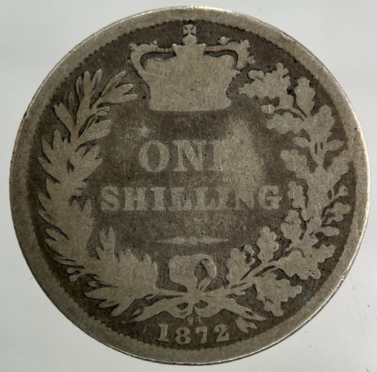 1872 Victoria Shilling Silver Coin | Collectable Grade