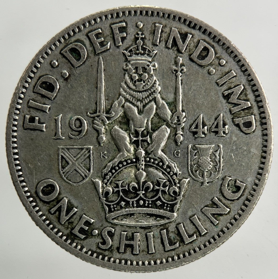 1944 George VI Shilling Silver Coin | Fine Collectable Grade