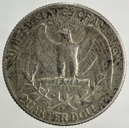 1964 - D US USA Quarter Dollar Silver Coin | Fine Collectable Grade
