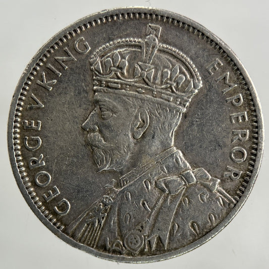 1934 Mauritius Half Rupee Silver Coin | Very High Grade