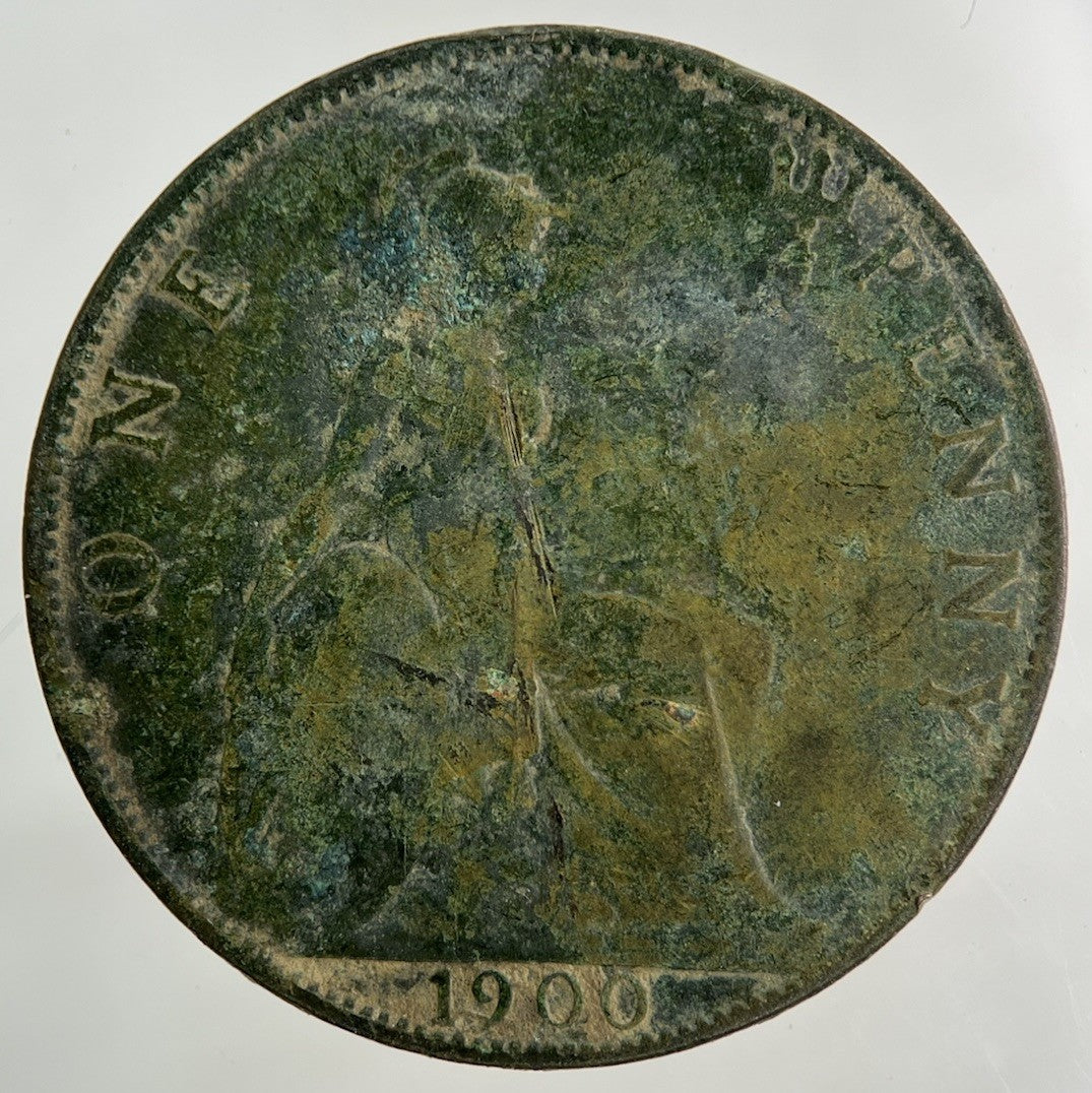 1900 Victoria One Penny Coin | Fair Grade