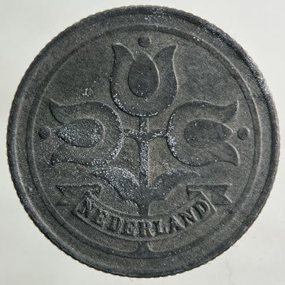 1943 Netherlands 10 Cents Coin | Fine Collectable Grade