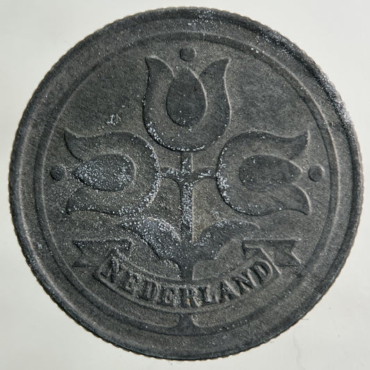 1943 Netherlands 10 Cents Coin | Fine Collectable Grade