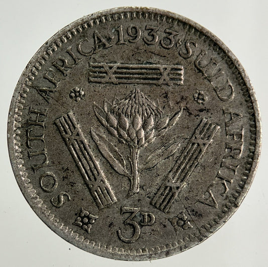 1933 South Africa Threepence Silver Coin | Very High Grade
