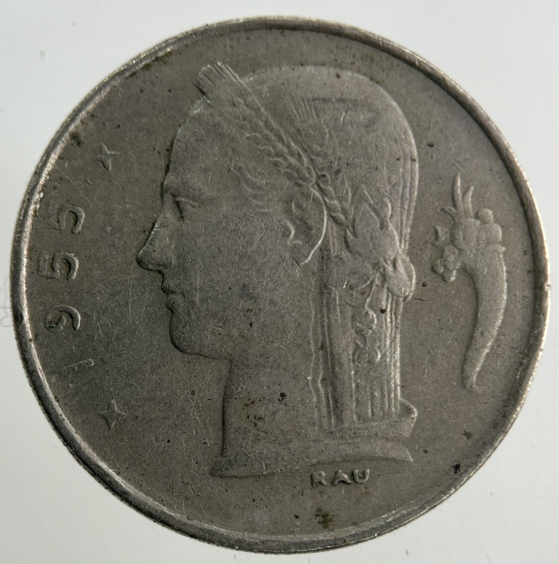 1955 Belgium 1 Franc Coin | Fine Collectable Grade