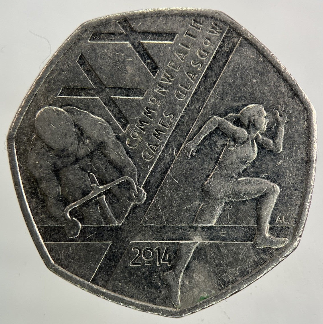 2014 Commonwealth Games Glasgow 50p Fifty - Pence Coin | Collectable Grade
