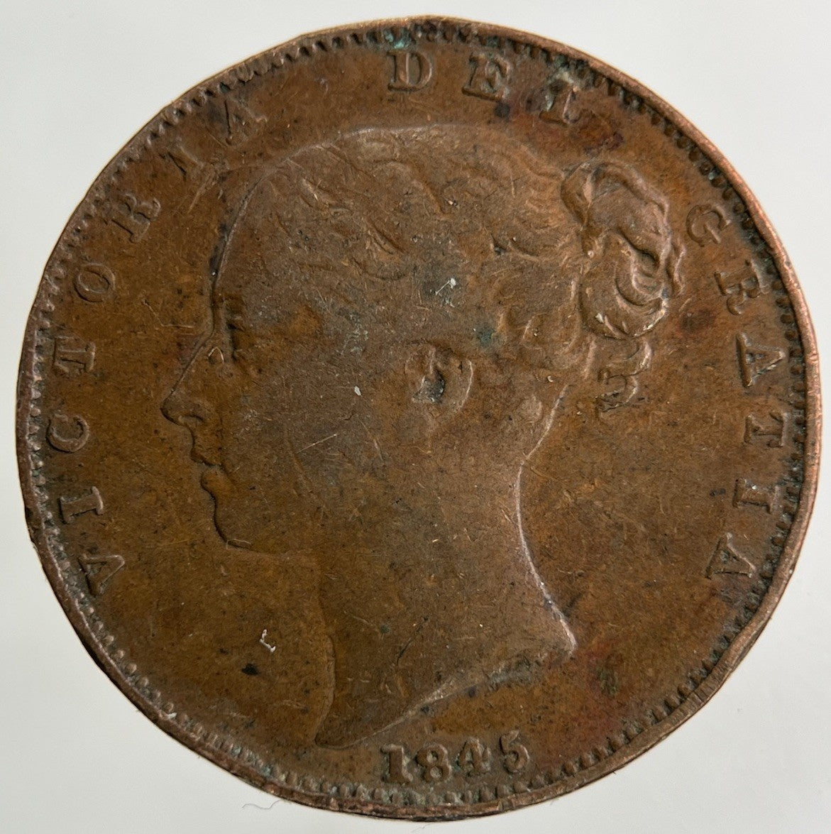 1845 Victoria Farthing Coin | Fine Collectable Grade