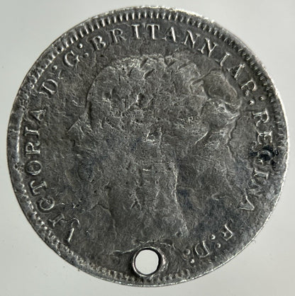 1876 Victoria Threepence Silver Coin | Fair Grade