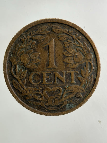 1925 Netherlands 1 Cent Coin | Fine Collectable Grade