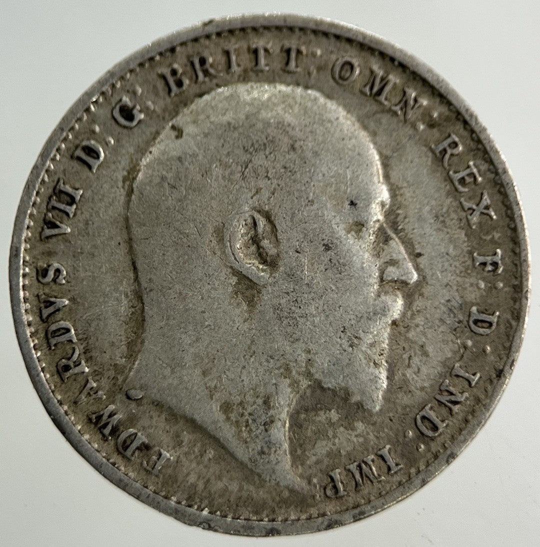 1910 Edward VII Threepence Silver Coin | Very High Grade
