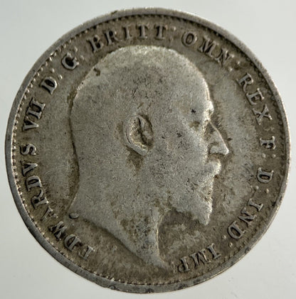 1910 Edward VII Threepence Silver Coin | Very High Grade