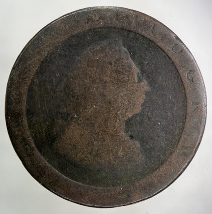 1797 George III 3rd Cartwheel One Penny Coin | Fair Grade