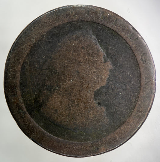 1797 George III 3rd Cartwheel One Penny Coin | Fair Grade