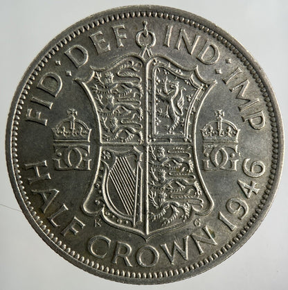 1946 George VI Half - Crown Silver Coin | Fine Collectable Grade