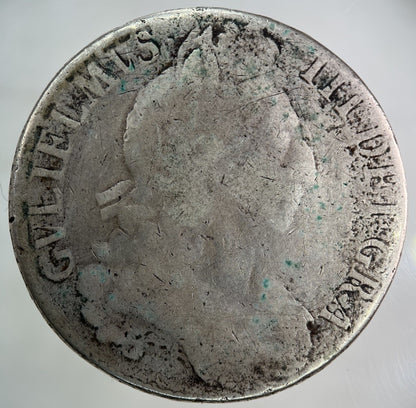 1696 William III 3rd One Crown Silver Coin | Collectable Grade