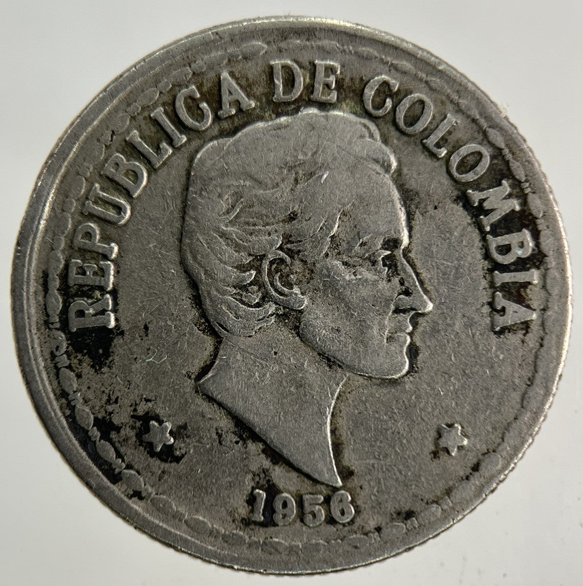 1956 Colombia Veinte 20 Centavos Coin | Collectable Grade