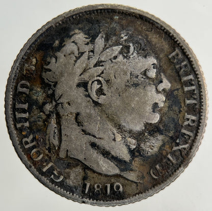 1819 George III 3rd Sixpence Silver Coin | Collectable Grade