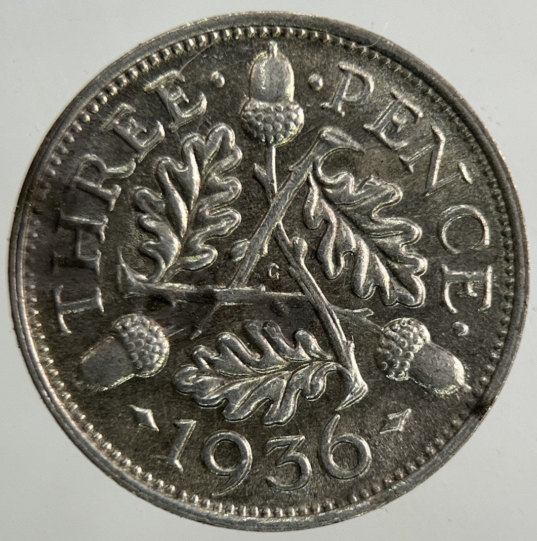 1936 George V Threepence Silver Coin | Very High Grade