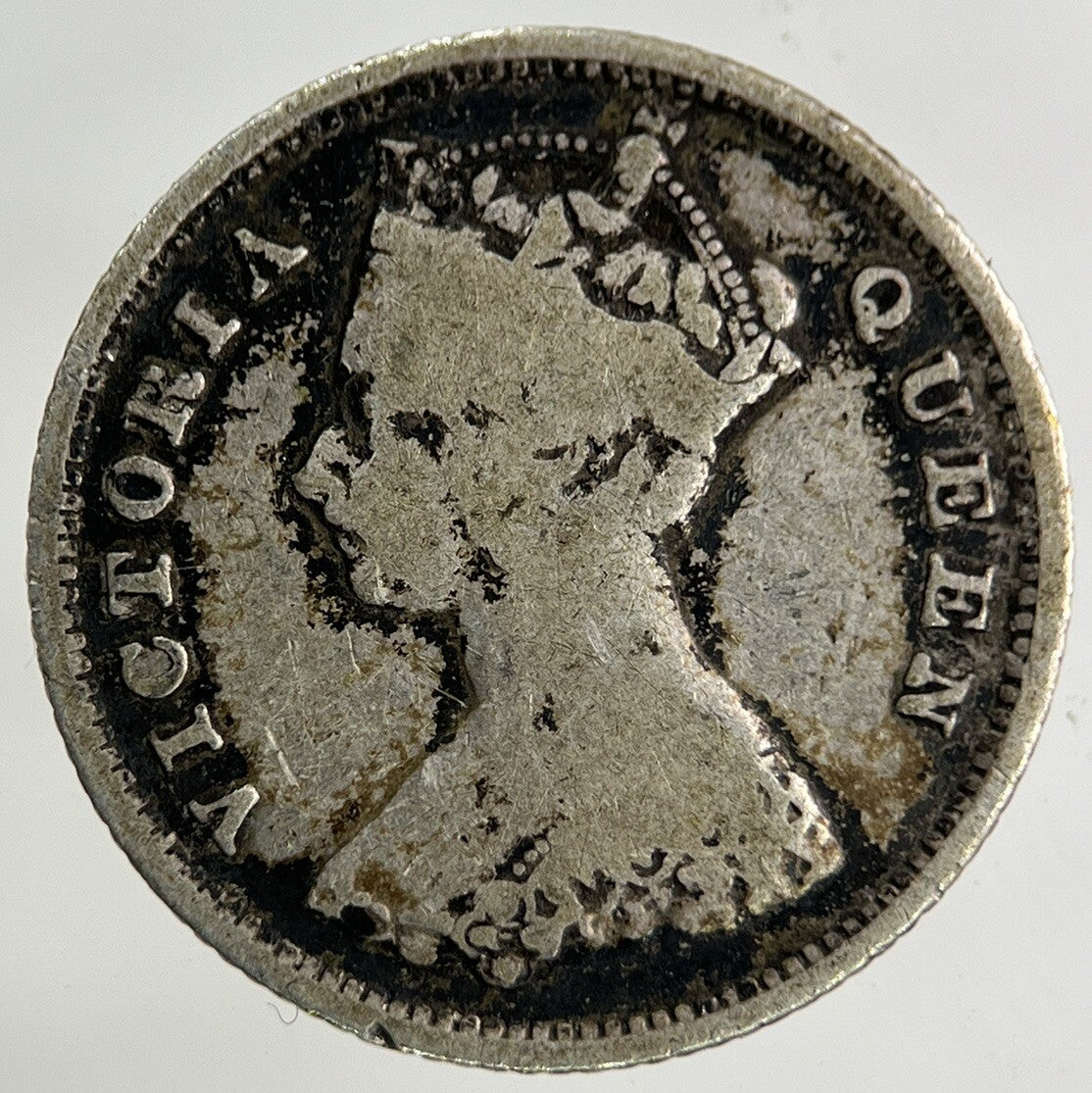 1897 Hong Kong 10 Cents Silver Coin | Collectable Grade