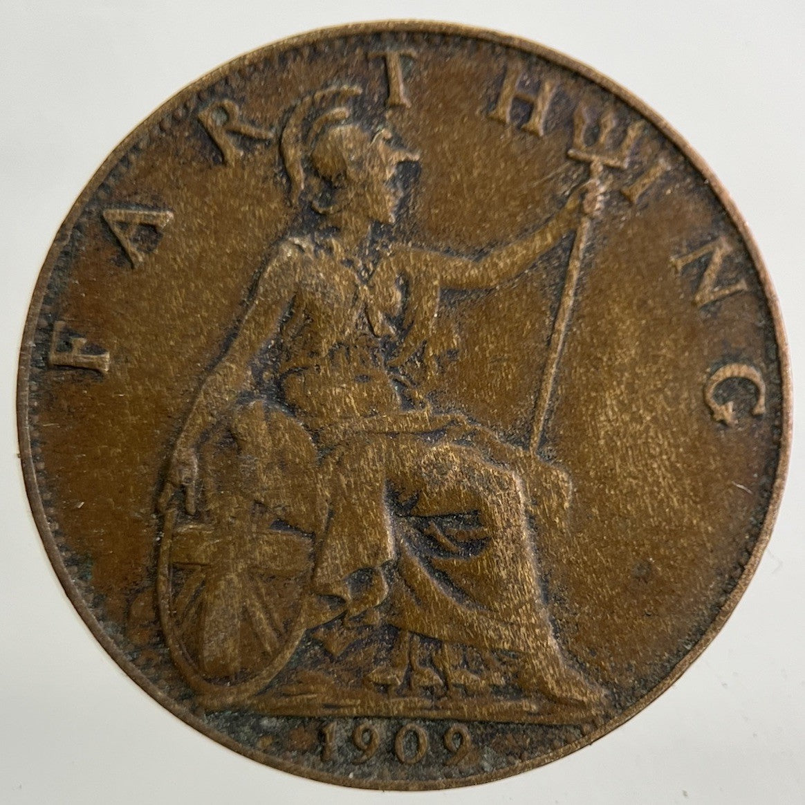 1909 Edward VII Farthing Coin | Collectable Grade