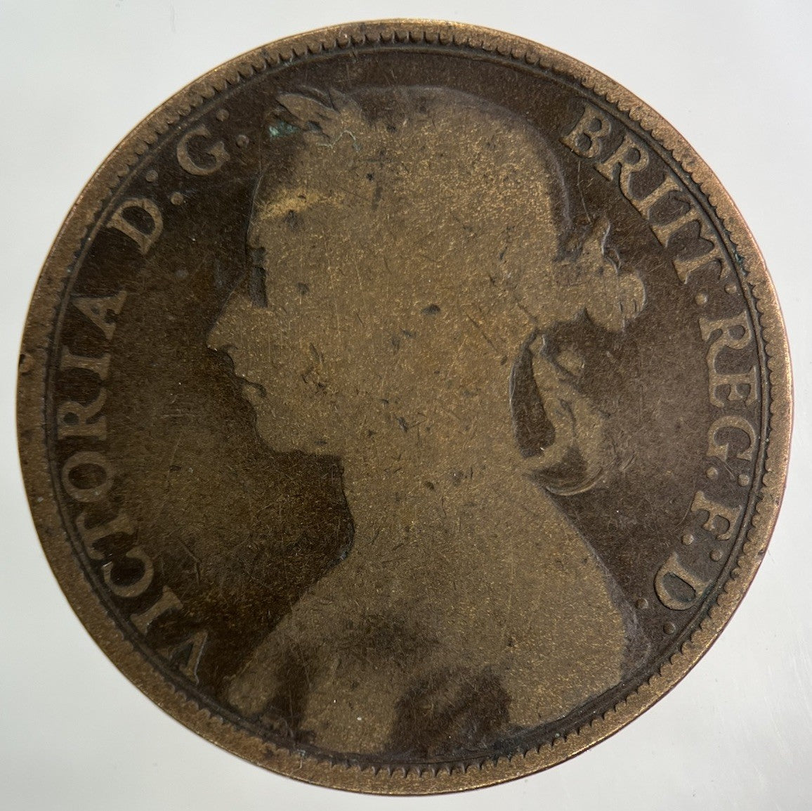 1892 Victoria One Penny Coin | Collectable Grade