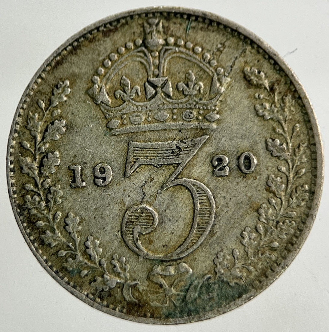 1920 George V Threepence Silver Coin | Fine Collectable Grade