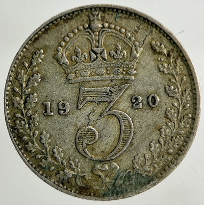 1920 George V Threepence Silver Coin | Fine Collectable Grade