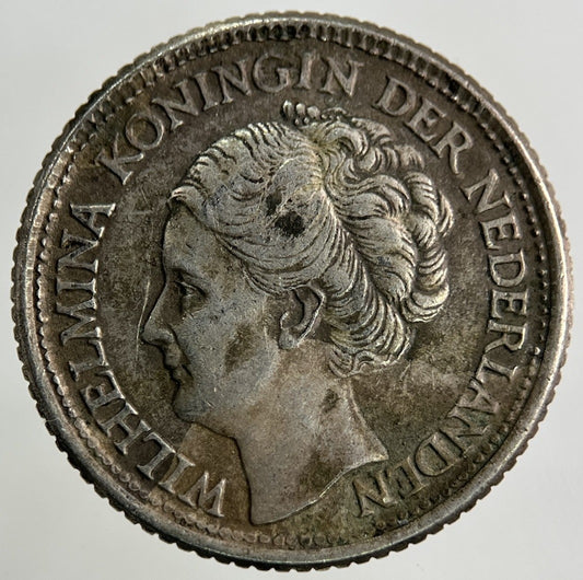 1944 Netherlands 25 Cents Silver Coin | Fine Collectable Grade