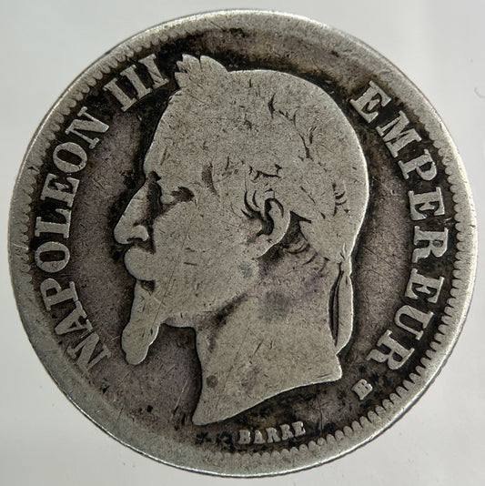 1866 France 2 Francs Silver Coin | Collectable Grade