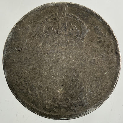 British Victoria Threepence Silver Coin | Worn Grade