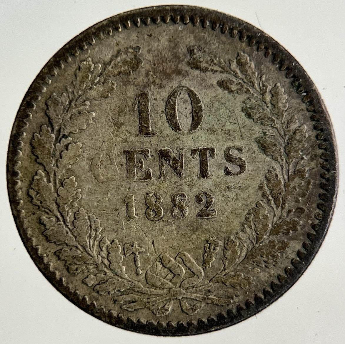1882 Netherlands 10 Cents Silver Coin | Collectable Grade