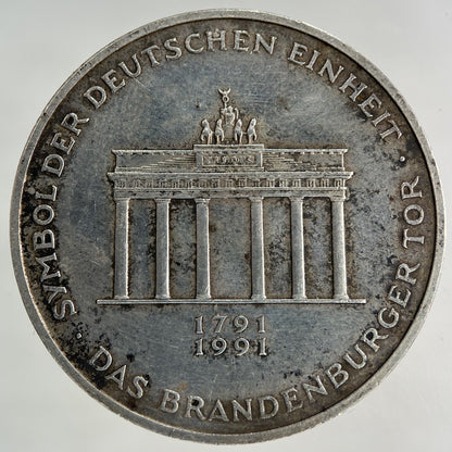 1991 Germany 10 Marks Silver Coin | Very High Grade
