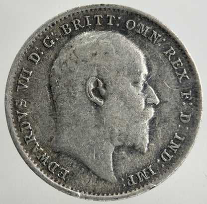 1910 Edward VII Threepence Silver Coin | Very High Grade