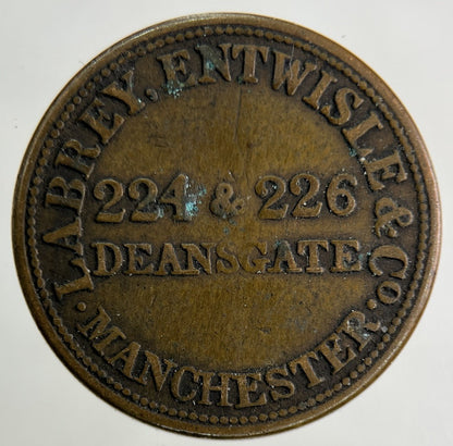 1847 Farthing Manchester Deansgate Tea & Coffee Coin | Fine Collectable Grade