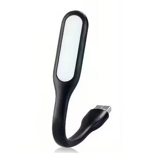 Black Travel USB LED Bending Torch Flash - Light Night Reading Light UK Stock