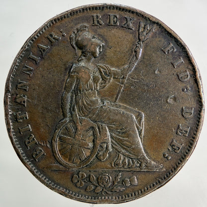 1826 George IV Half - Penny Coin | Very High Grade