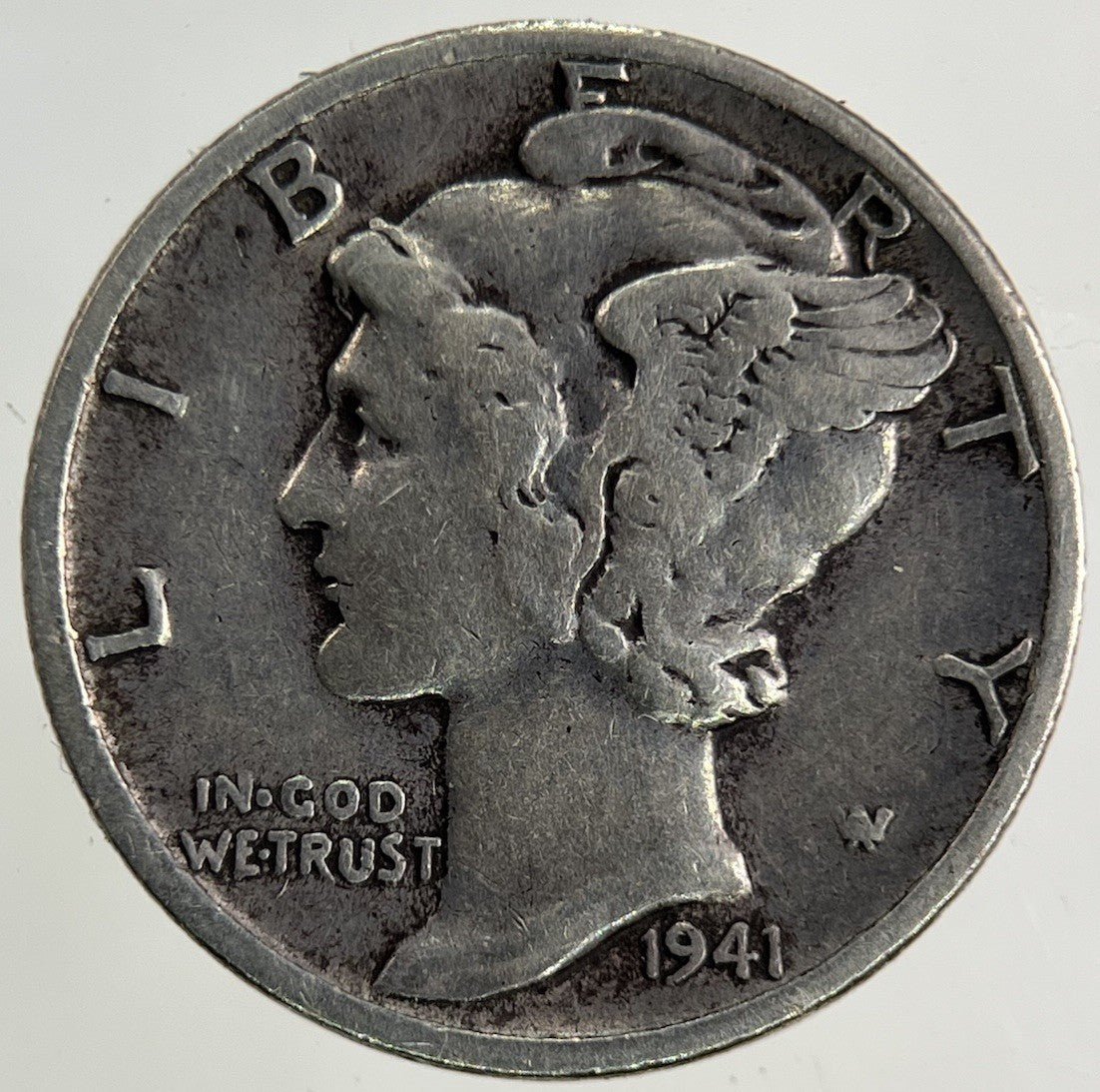 1941 US USA Mercury Dime Silver Coin | Fine Collectable Grade