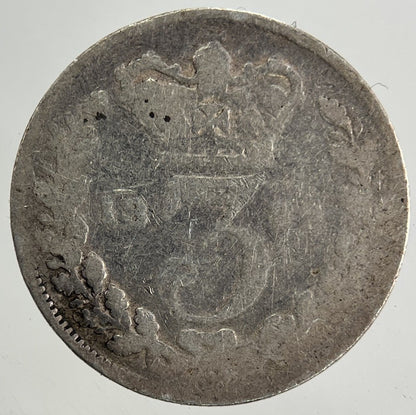 1882 Victoria Threepence Silver Coin | Fair Grade