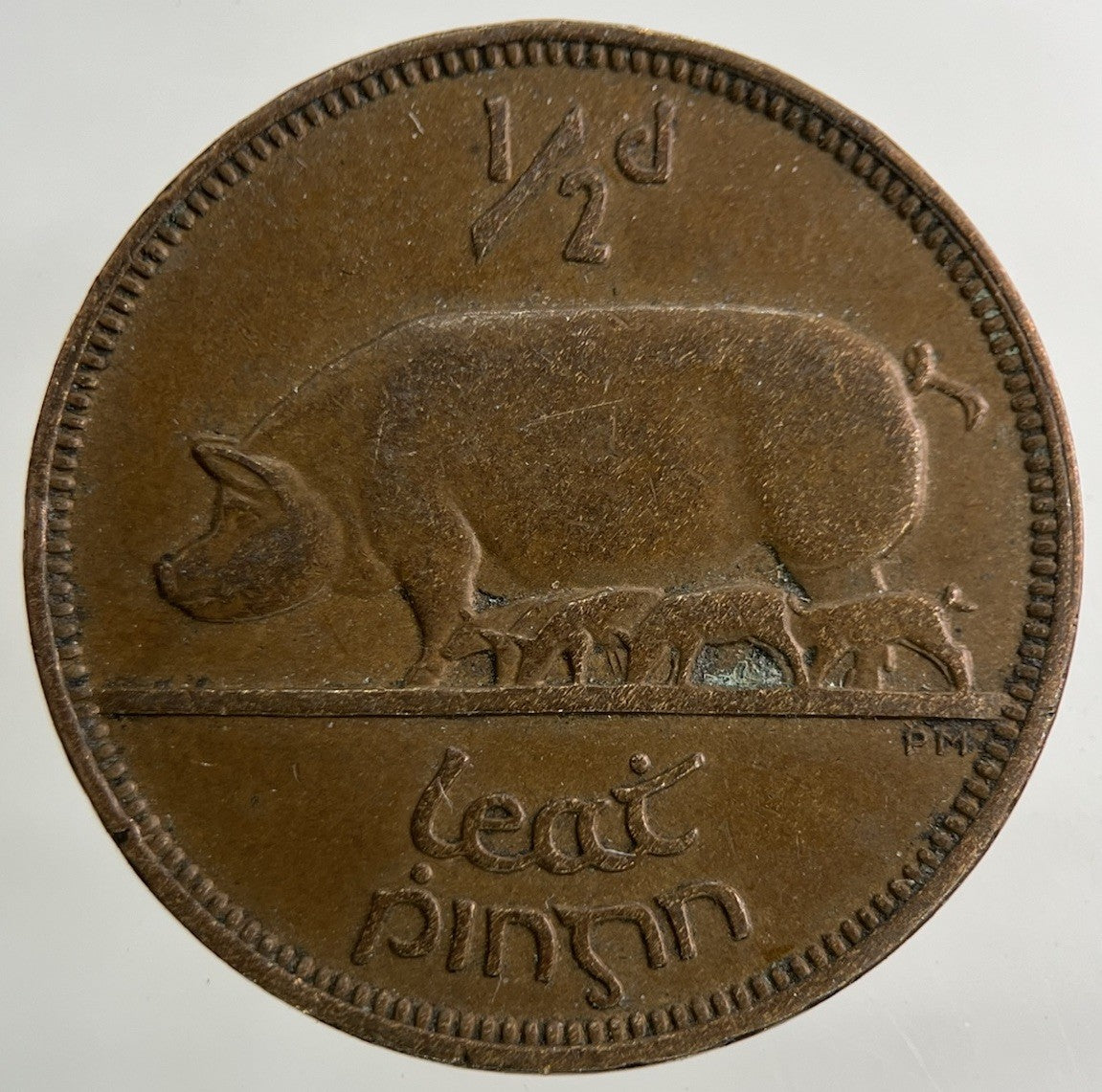 1928 Irish Ireland Half - Penny Coin | Fine Collectable Grade